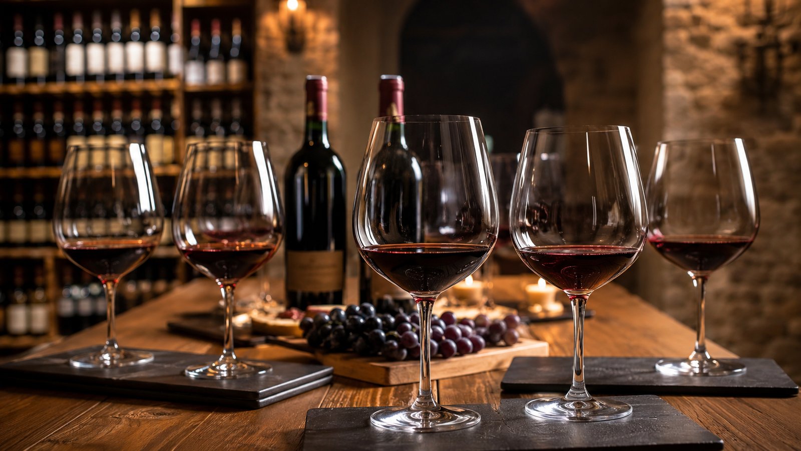 Řízená degustace vína se someliérem a několika sklenkami — gastronomický zážitkový dárek